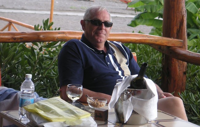 As Time Goes By author in Positano